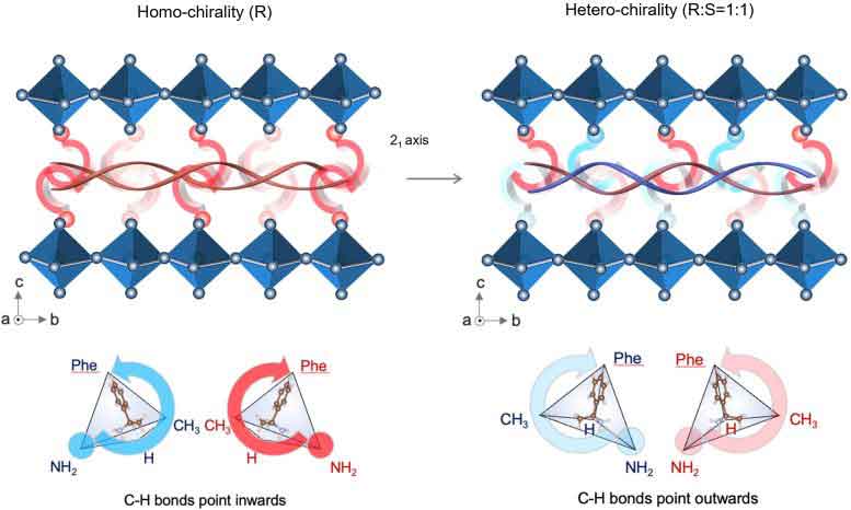 chiral interface perovskite solar cells