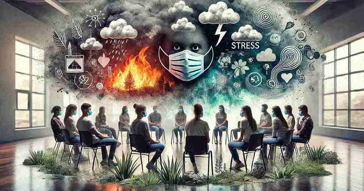 wildfire smoke mental health youth study