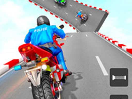 Mega Ramp Stunt Moto Fun Run 3D Game